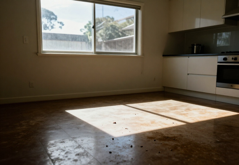 Severe ant infestation in a Bangor kitchen before treatment