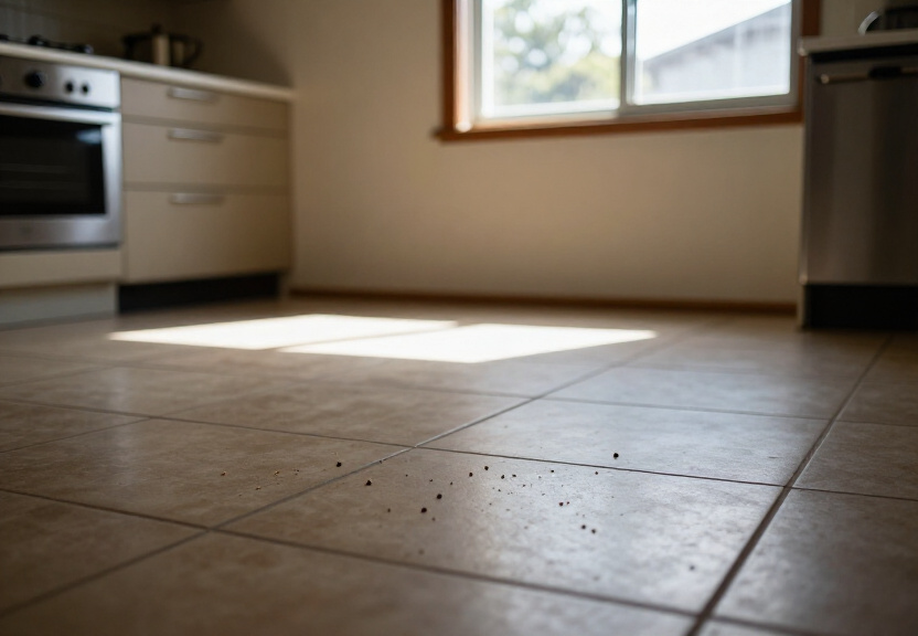 Storage area cleared of spiders after treatment
